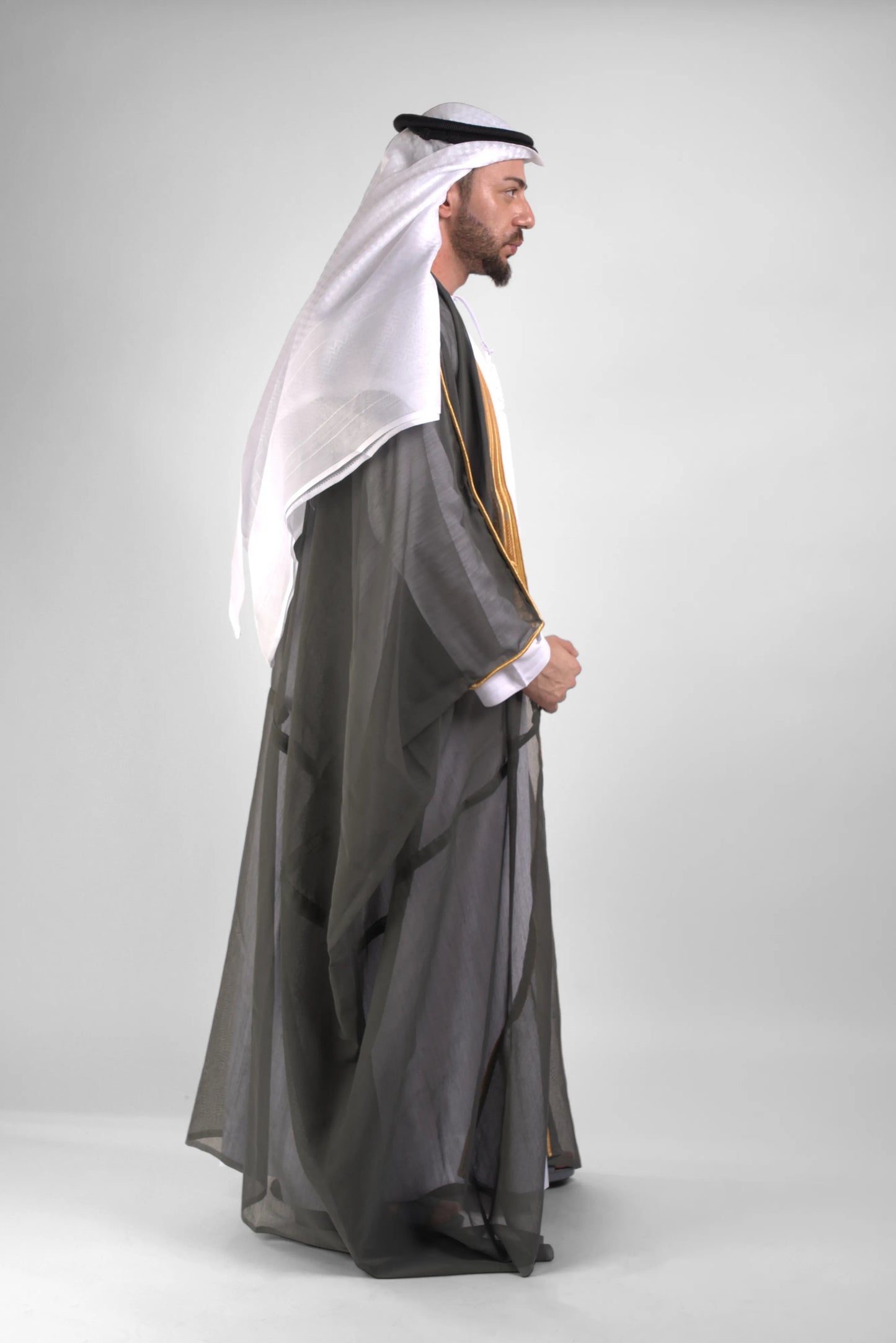 Graphite Grey Malaki Bisht