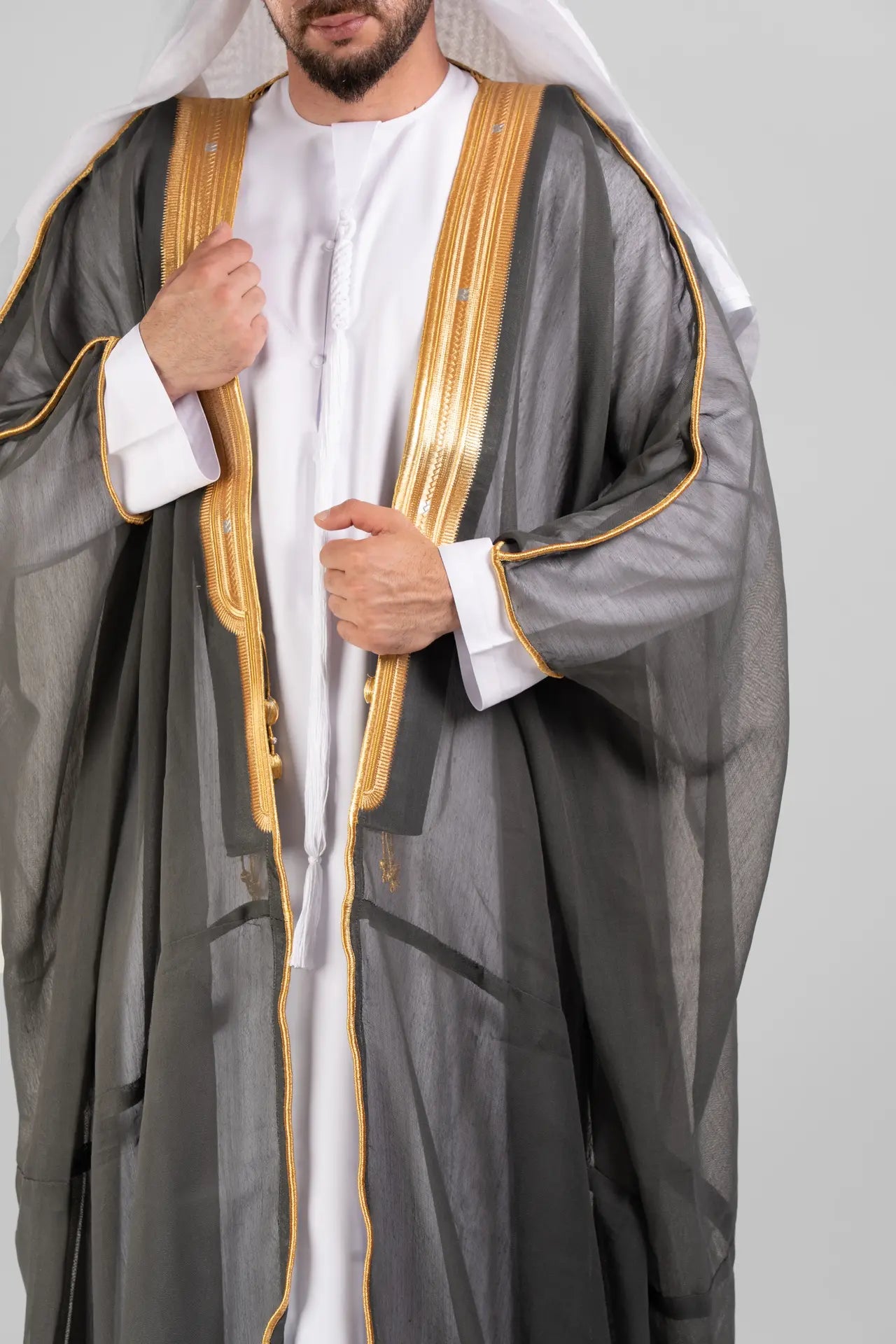 Graphite Grey Malaki Bisht