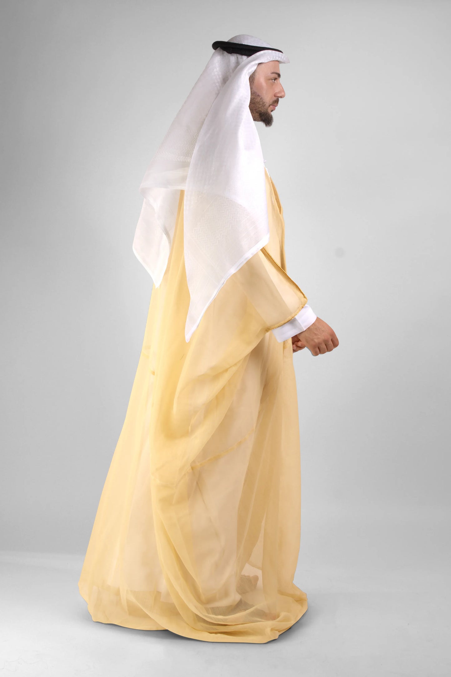 Royal Beige Gold Malaki Bisht