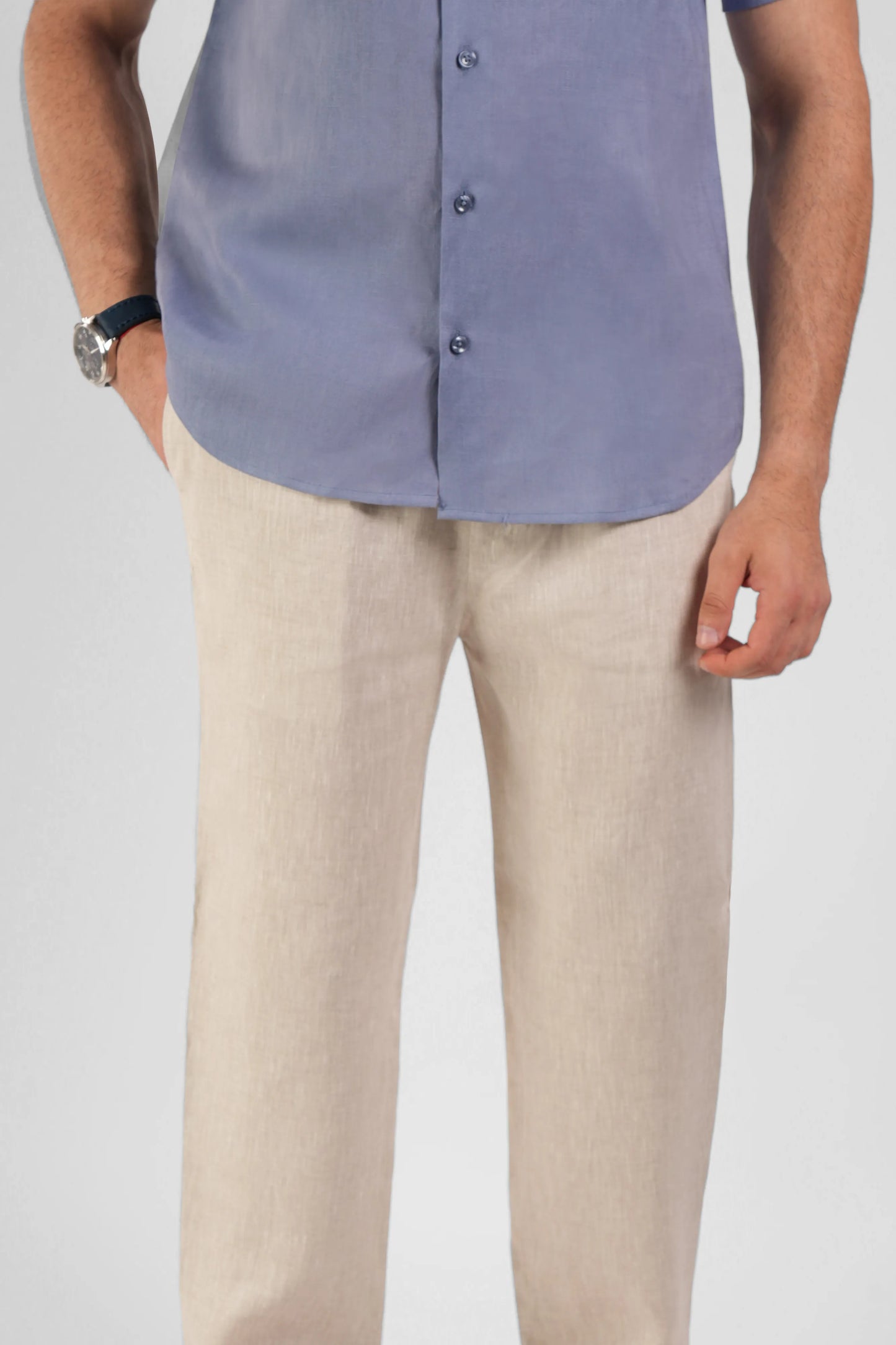 Classic Half Sleeve Linen Shirt