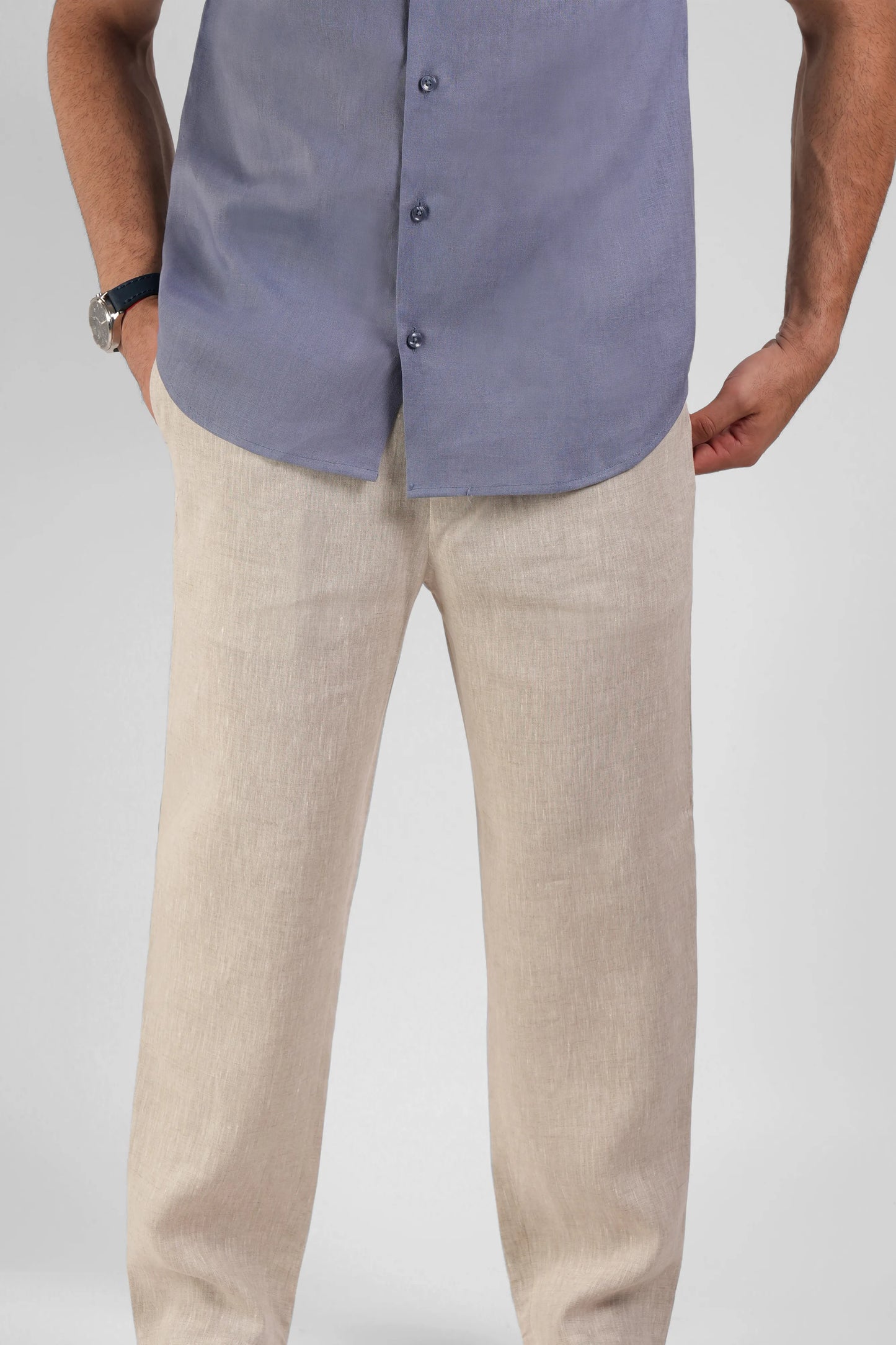 Classic Half Sleeve Linen Shirt
