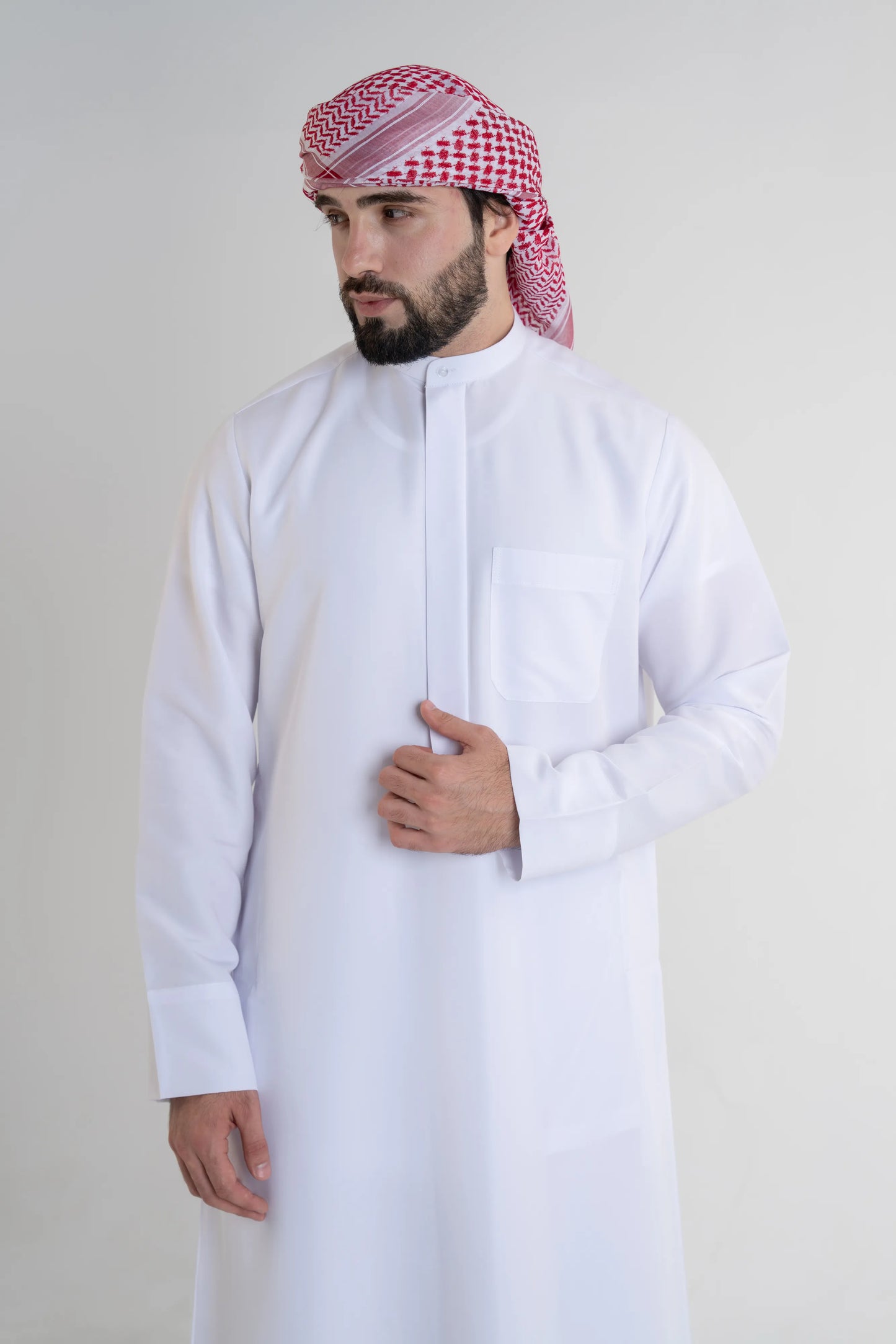 Kuwaiti Kandora Gold Edition – Premium Italian Fabric