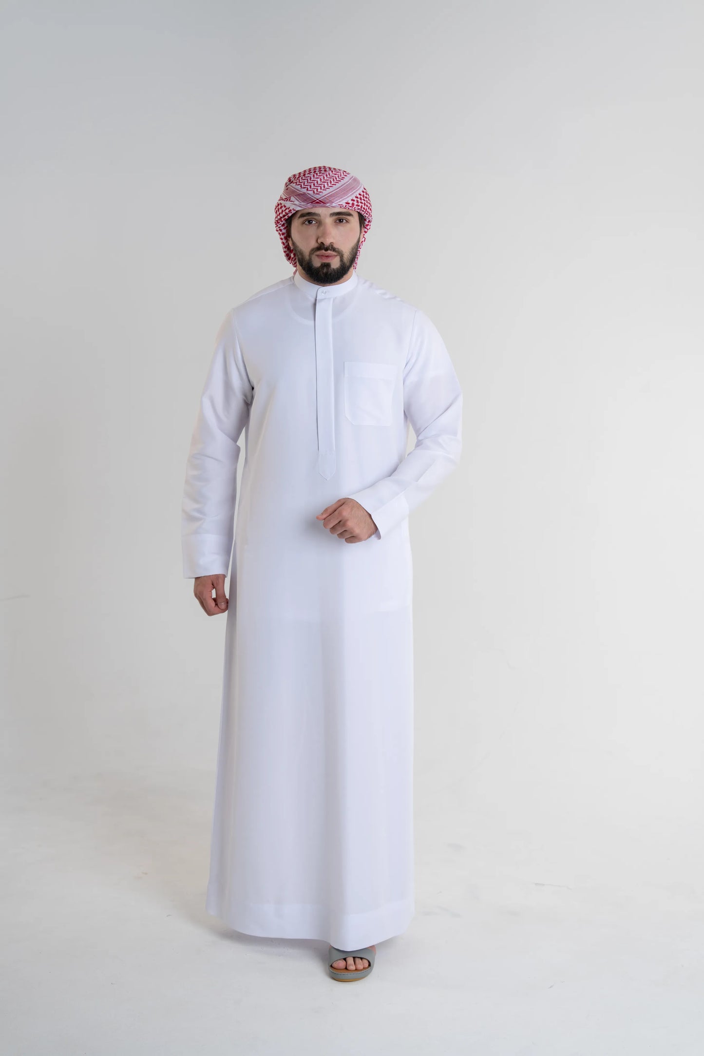 Kuwaiti Kandora Gold Edition – Premium Italian Fabric