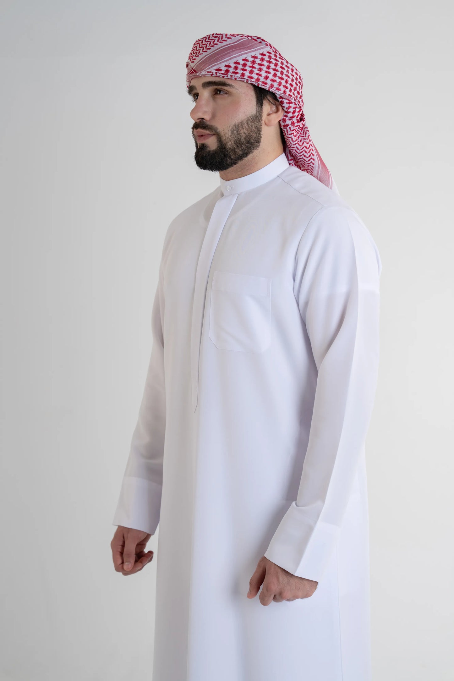 Kuwaiti Kandora Gold Edition – Premium Italian Fabric