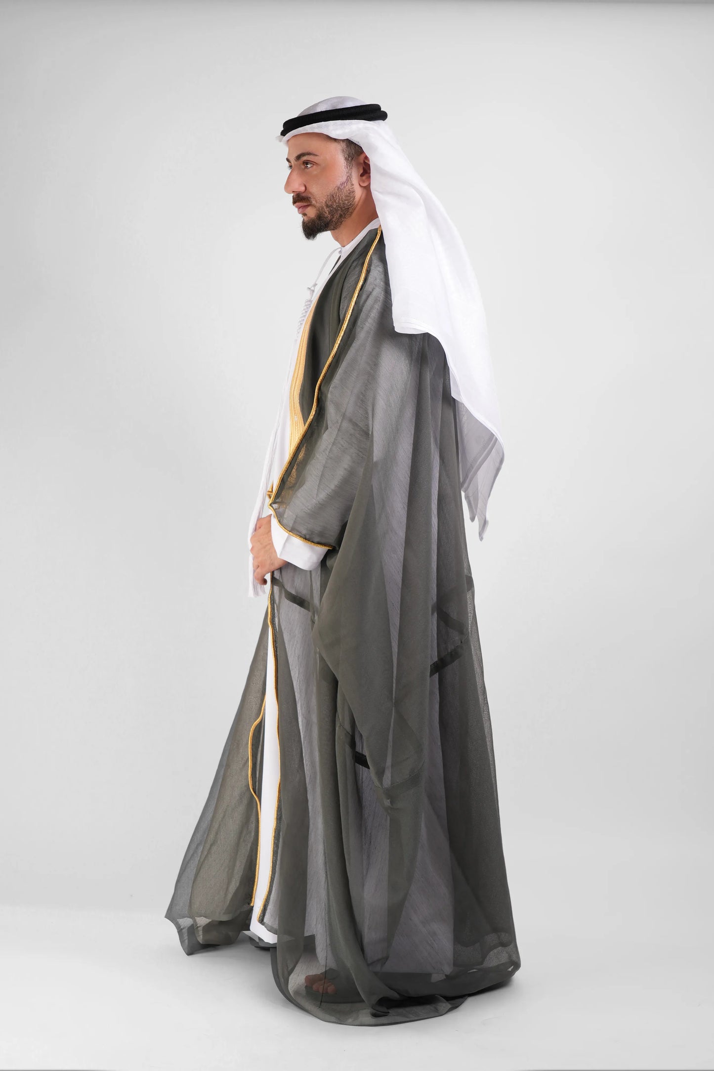 Graphite Grey Malaki Bisht