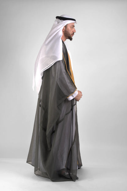 Graphite Grey Malaki Bisht