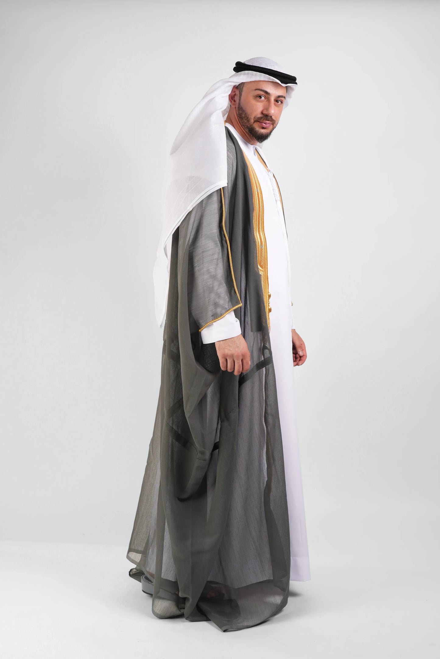 Graphite Grey Malaki Bisht