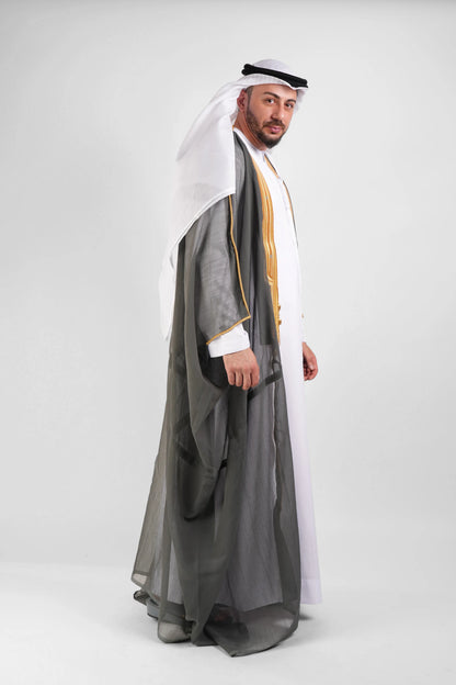 Graphite Grey Malaki Bisht