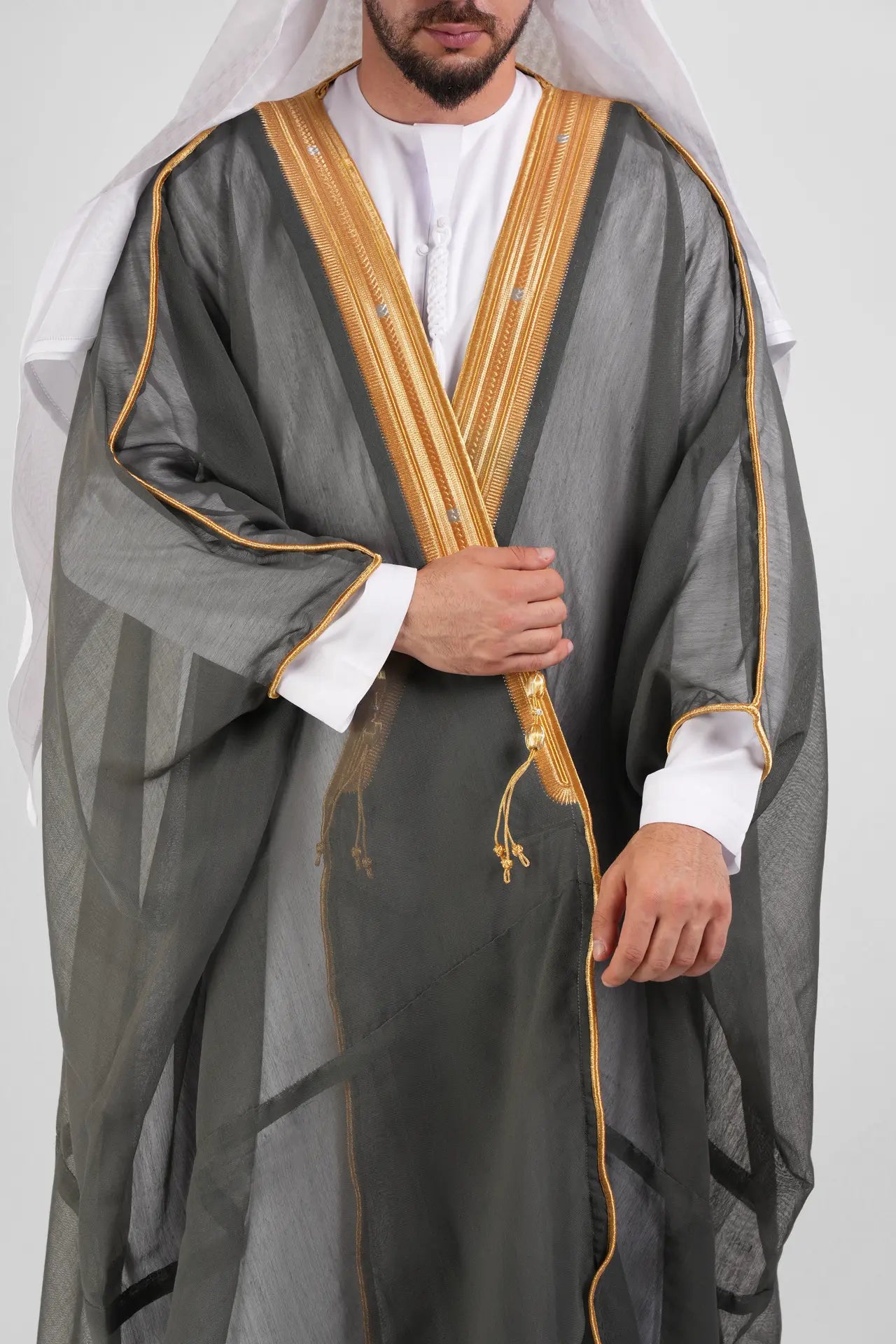 Graphite Grey Malaki Bisht