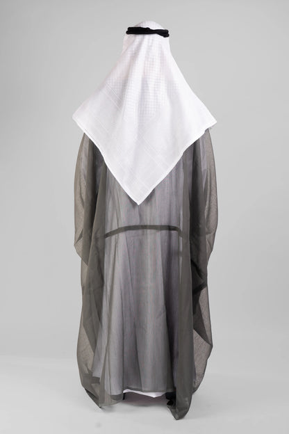 Graphite Grey Malaki Bisht