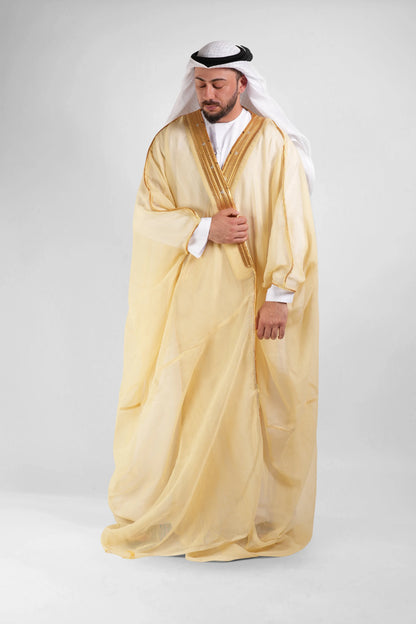 Royal Beige Gold Malaki Bisht