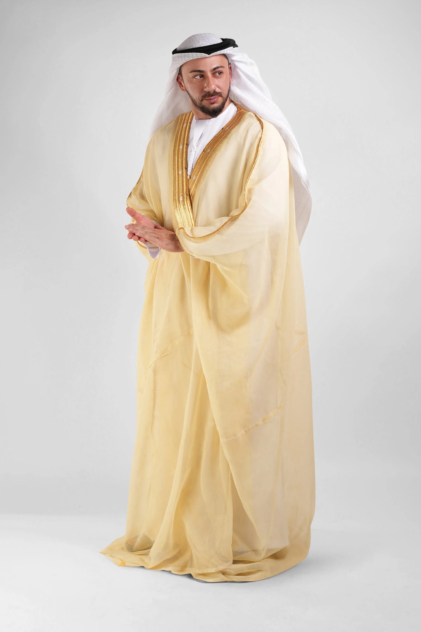 Royal Beige Gold Malaki Bisht