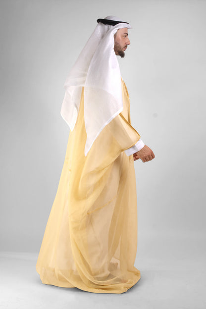 Royal Beige Gold Malaki Bisht