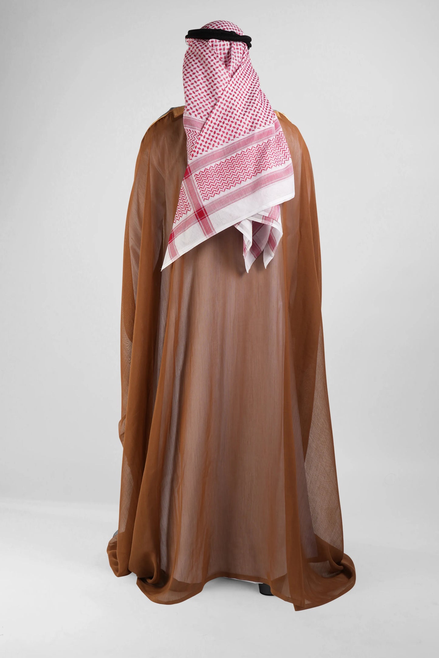 Royal Brown Gold Malaki Bisht