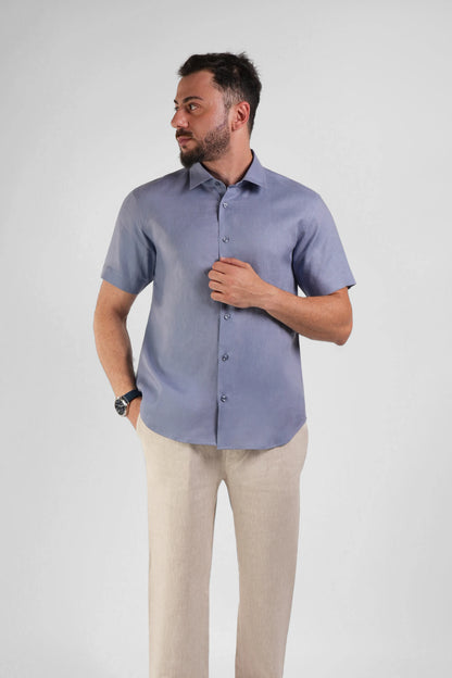 Classic Half Sleeve Linen Shirt