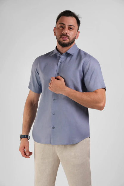 Classic Half Sleeve Linen Shirt