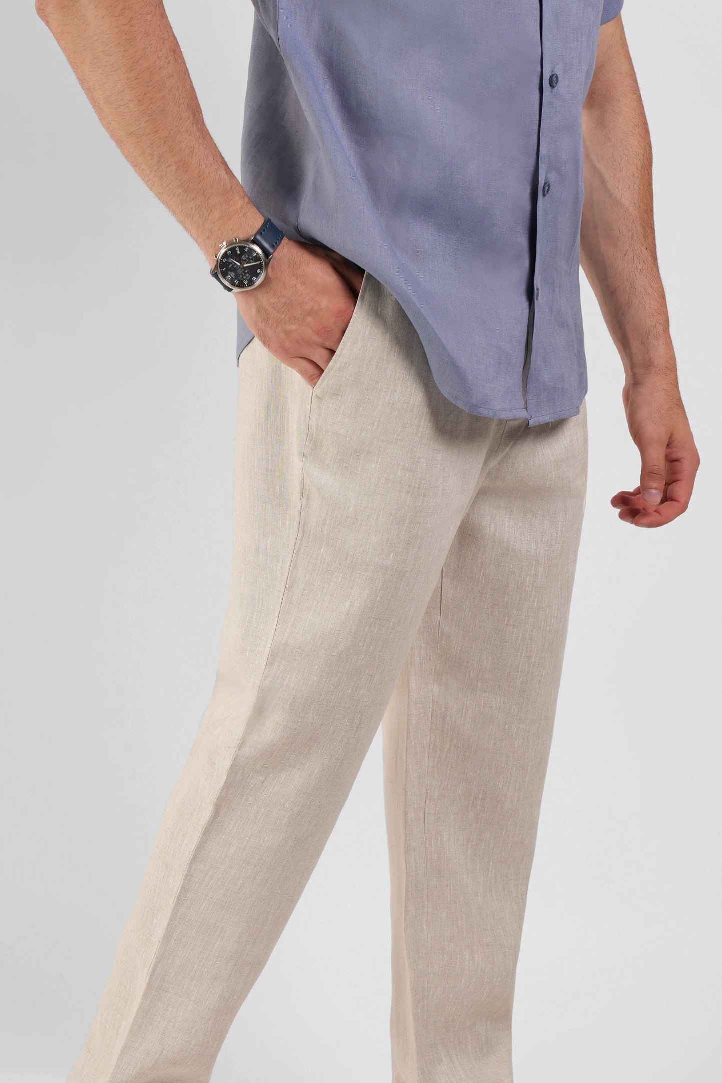 Classic Half Sleeve Linen Shirt