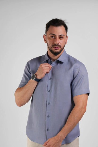 Classic Half Sleeve Linen Shirt