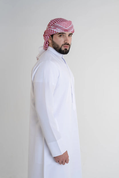 Kuwaiti Kandora Gold Edition – Premium Italian Fabric