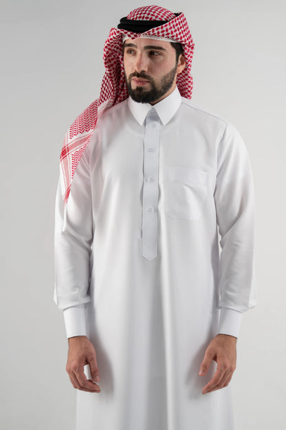 Qatari Kandora Silver Edition