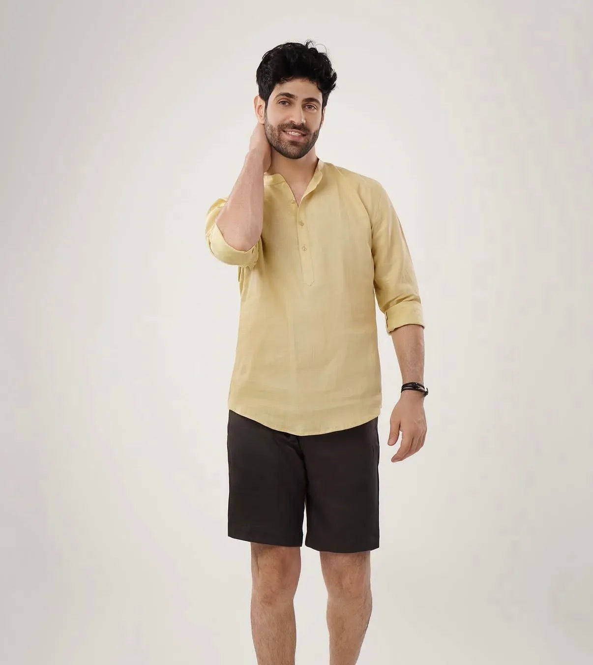 Linen Kurti Style Shirt
