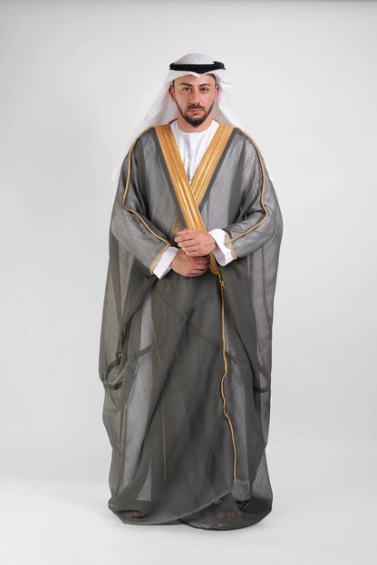 Graphite Grey Malaki Bisht