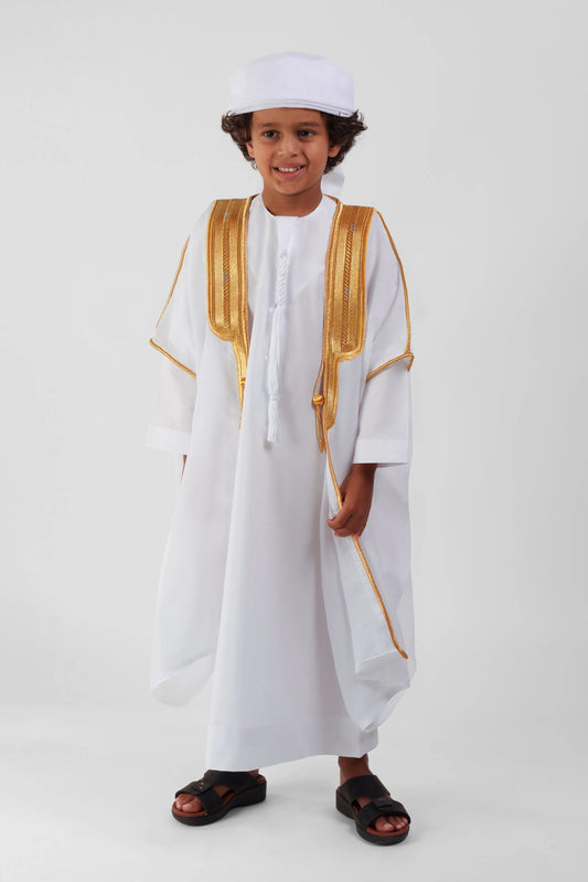 Premium White color Bisht for kids