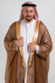 Royal Brown Gold Malaki Bisht